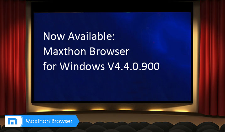 Maxthon Cloud Browser for Windows V4.4.0.900 Beta is Released!