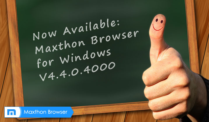 Maxthon Cloud Browser for Windows V4.4.0.4000 is Officially Released!