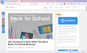 Use Maxthon snap instead of cut and paste to increase productivity