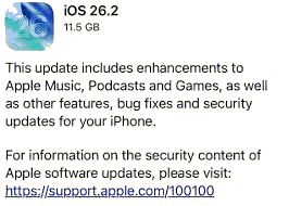  Urgent Security Patch Release for Apple iOS 26.2 – Mitigating Zero-Day Threats