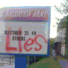 Salvation Army Vandalism Incident