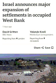 West Bank Settlement Expansion