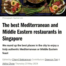 Mediterranean & Middle Eastern Dining Guide: Singapore 2025