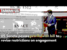 US House Votes to restrict China’s ties over Taiwan