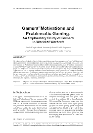 Problematic Gaming among Young Adults in Singapore