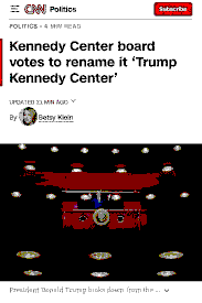 The Politicization of the John F. Kennedy Center for the Performing Arts